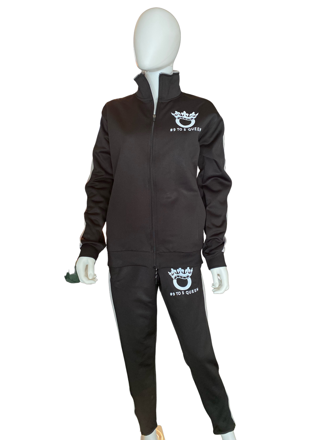 #9to5Queen Black and Grey Tracksuit